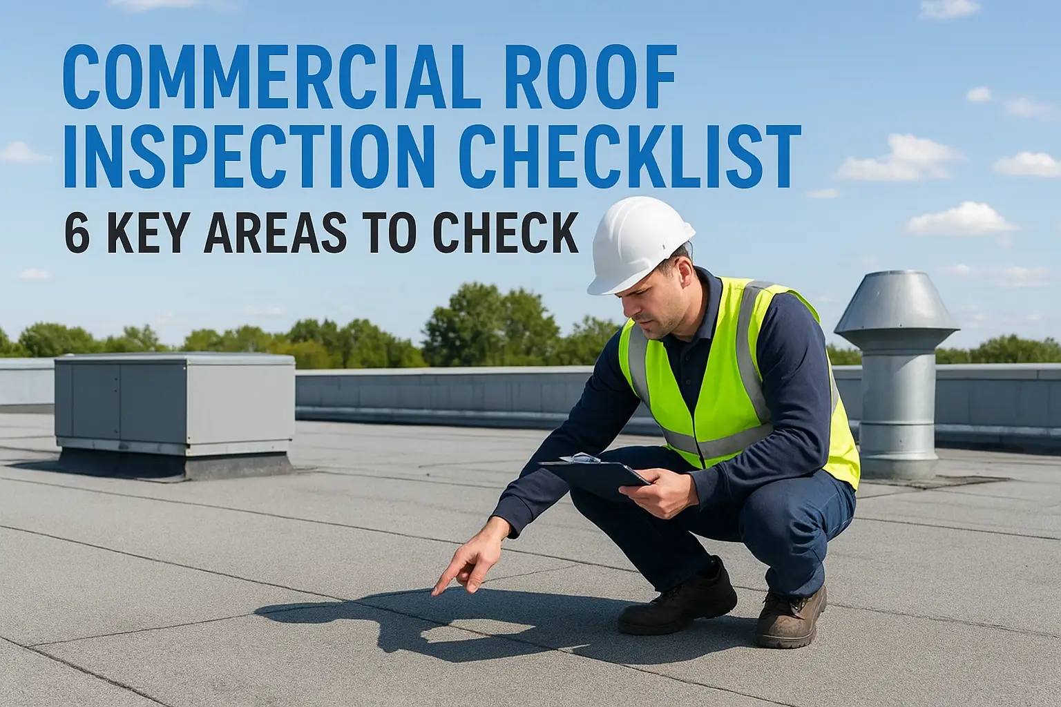 Checklist Checking Rooftop Commercial Roof Inspection Checklist: 6 Key Areas To Check - Sunflowers ...