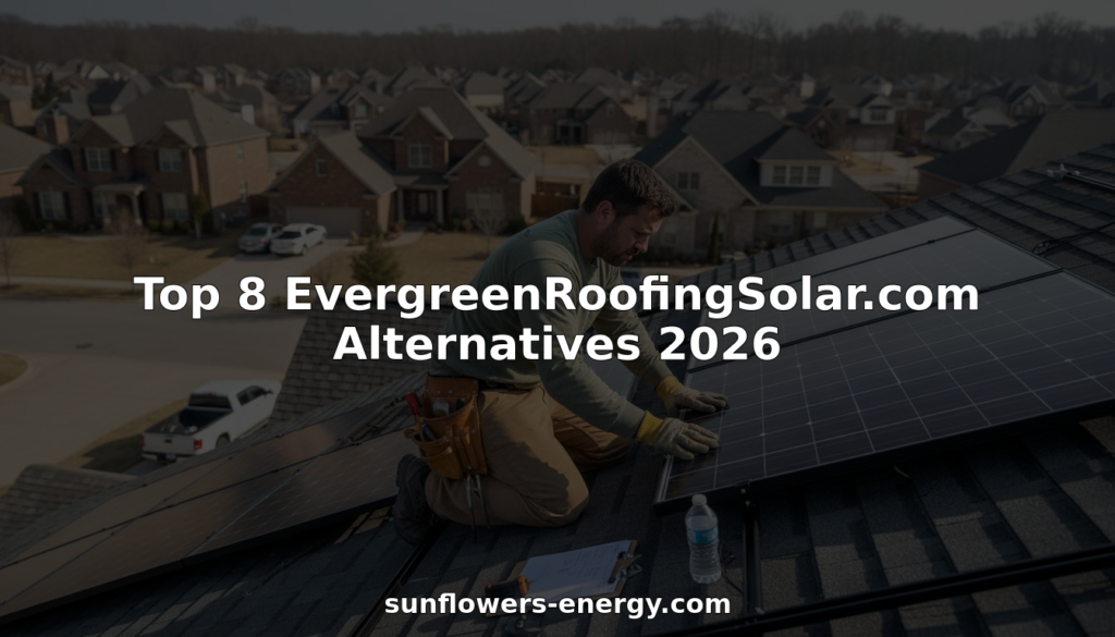 Contractor installing solar panel on residential roof