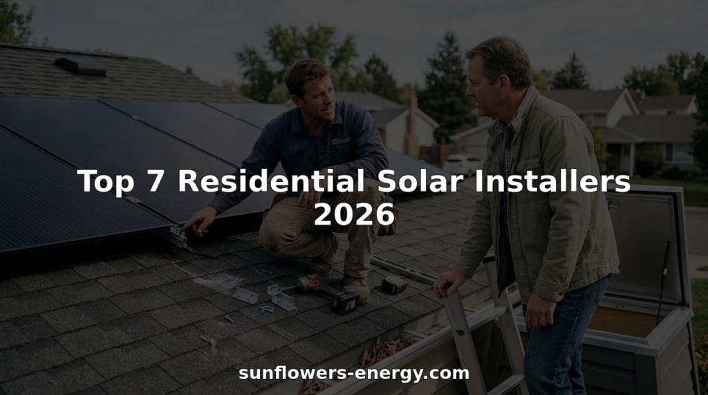 Solar installer and homeowner discuss rooftop panels