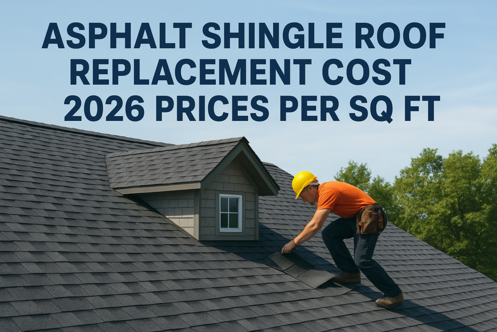 Asphalt Shingle Roof Replacement Cost 2026 Prices Per Sq Ft