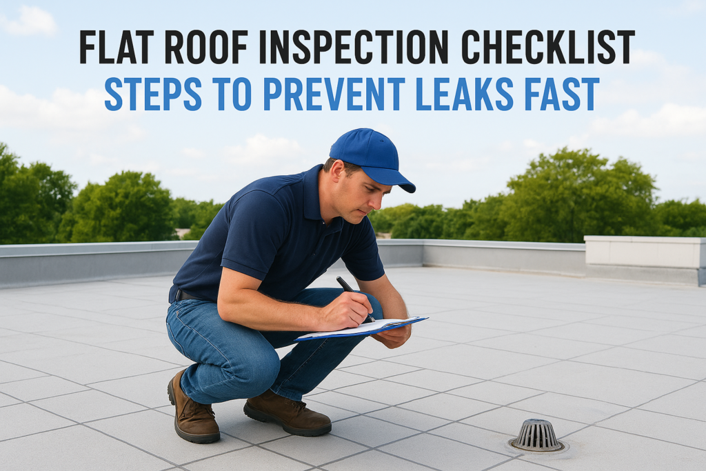 Flat Roof Inspection Checklist: Steps To Prevent Leaks Fast