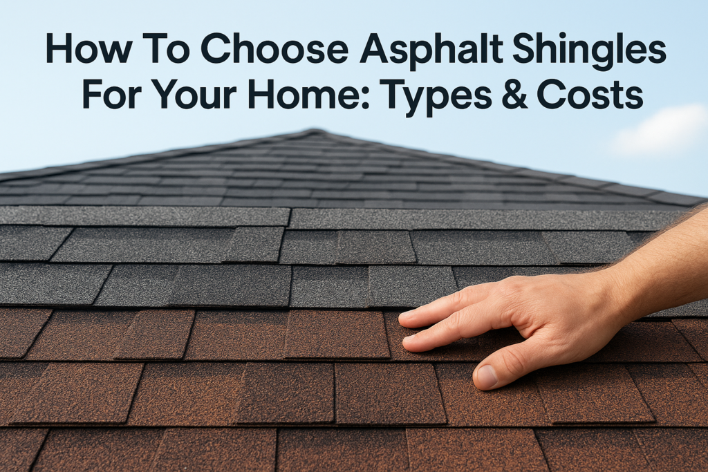 How To Choose Asphalt Shingles For Your Home: Types & Costs