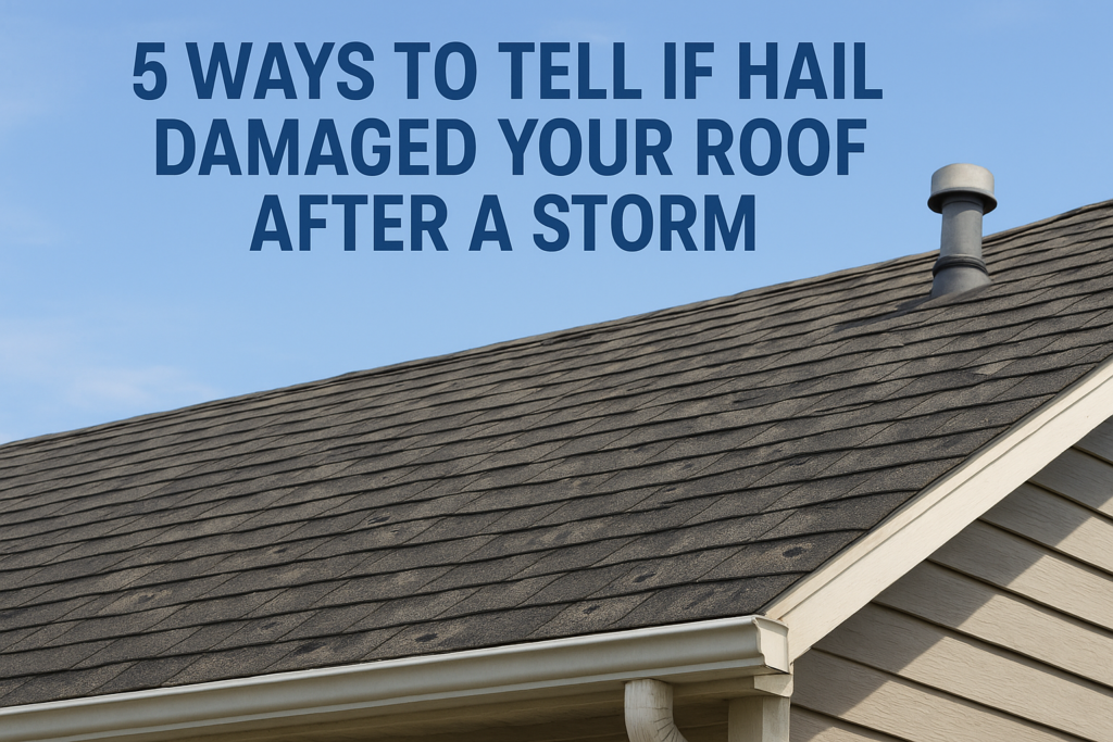 5 Ways To Tell If Hail Damaged Your Roof After A Storm