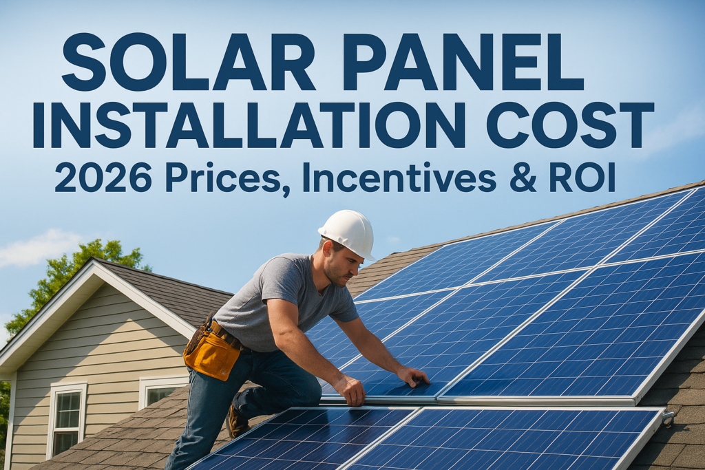 Solar Panel Installation Cost: 2026 Prices, Incentives & ROI