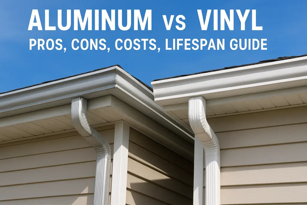 Aluminum Vs Vinyl Gutters: Pros, Cons, Costs, Lifespan Guide