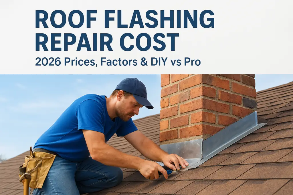 Roof Flashing Repair Cost: 2026 Prices, Factors & DIY vs Pro