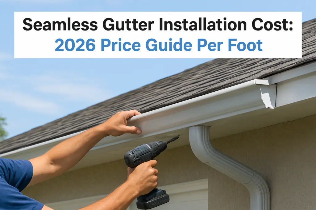 Seamless Gutter Installation Cost: 2026 Price Guide Per Foot