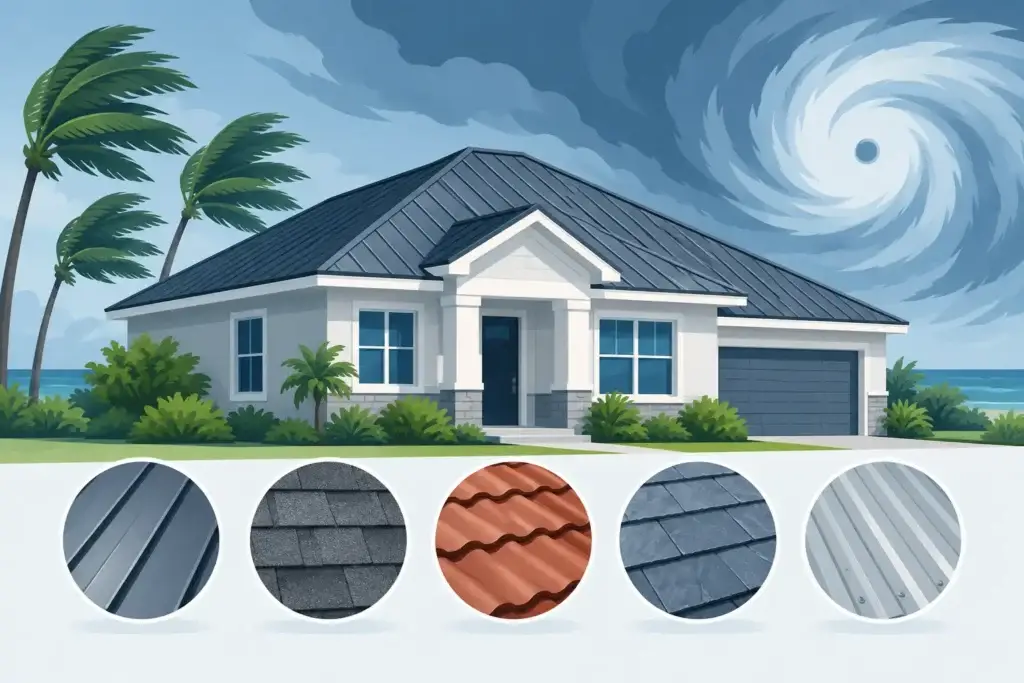Best Hurricane Resistant Roofing Materials for Homes